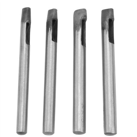 4mm Poinçon Creux Outil de Poinçonnage de Trou Oeillet Perçage Set En Forme De Ovale Outil de Perforation pour Bracelet en Cuir