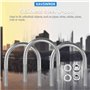XAVSWRDE 5 PCS Boulons en U en Acier Inoxydable 304 M8*500mm U Bolt Stainless Durable Antirouille Boulon en U Carré Anti-corrosi