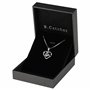 B.Catcher Femme Collier en Argent 925 Pendentif Coeur Gardien de l'amour Saint-Valentin Zirconium cubique Cadeau parfait élégant