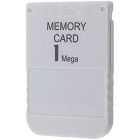 CHILDMORY 1MB carte mémoire pour PlayStation one PS1 console 1 Mega blanc carte mémoire