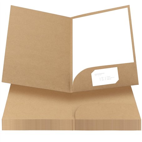 HEIHAK Lot de 25 dossiers en papier kraft A4 avec poches pour cartes