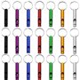 DOULEIN Sifflets de Survie d'urgence avec Porte-clés ，21 Pièces Aluminium Sifflet de Survie de Sécurité Sifflet Enfant pour Le S