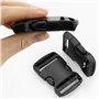Pack De 2 Boucles Pour Sangle De 38 Mm De Large, En Noir, Boucles à DéClenchement Double Face En Plastique, Fermeture à Clic En
