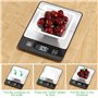 Newaner 10kg/1g Balance de cuisine precision Électronique, inoxydable pese aliment cuisine avec affichage LED et fonction tare, 