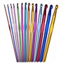 Fousenuk 14pcs Crochets en Aluminium Tricot Outils