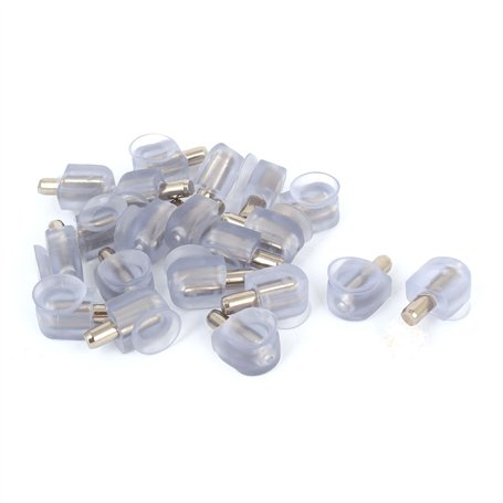 sourcing map Taquet étagère Verre Ventouse pour meuble en caoutchouc axe 5mm dia 20pcs