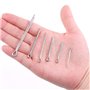 Glarks 90 pcs en acier inoxydable 304 Cotter Pin Clip principales ultraconfortables Fixation Assortiment kit