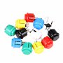 EG STARTS Manette USB pour jeu PC 2 joueurs 2 x 5 broches + 4 x boutons poussoirs 24 mm + 16 x boutons 30 mm pour jeux d'arcade 