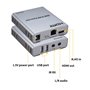 Swallows Extender HDMI KVM USB 60M avec audio 1080P R/L CAT5E Cat6 RJ45 Câble Ethernet émetteur récepteur convertisseur audio vi