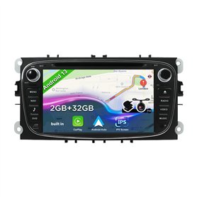 JOYX Android 13 Autoradio pour Ford Focus/Mondeo/S-Max/C-Max/Galaxy -Wireless Carplay Android Auto - Caméra + Canbus + MIC - 2G+