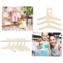 HJYDGJ Lot de 10 cintres en bois pour enfants – Porte-manteau antidérapant unisexe pour vêtements de bébé