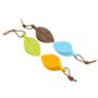 BelleStyle Silicone Porte Stopper, 4 Pcs Feuilles Style Dessin Animé Flexible Coin Fenêtre/Porte Arrêts avec Lanière pour Jardin