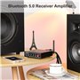 AIYIMA Amplificateur stéréo B01 Bluetooth 5.0 Digital 2.1 - Amplificateur Audio 50 W x 2 + 100 W Sub avec USB