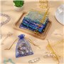 Fuyamp 100 pièces Sacs En Organza, 9 * 12cm Mélanger Couleur Organza Pochettes Sachet avec Motif étoile et lune Cadeaux Bijoux Q