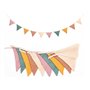 Guirlande Chambre Enfant Guirlande Fanions Tissus 2.6m Guirlande Fanion Extérieur Multicolore Guirlande de Fanions en Mousseline
