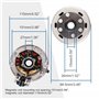 GOOFIT Magneto Stator Kit Rotor w lumière Remplacement pour POW6471 Motobineuse Moteur à Yx 160 CC Pit Dirt Bike Lanceur 150 CC