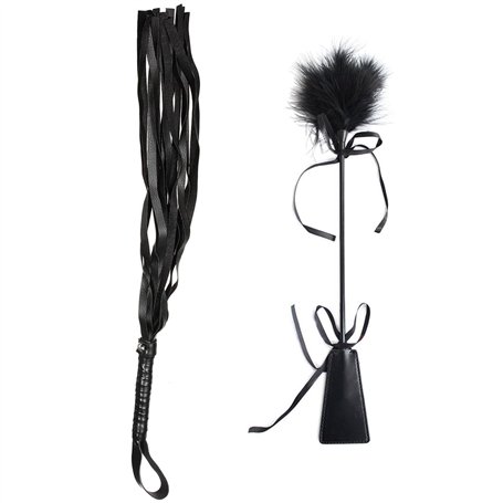 Cravache à plumes - Fouet à plumes - Fouet érotique - Accessoire sexuel pour BDSM SM - Adulte