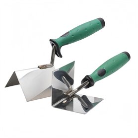 HJYDGJ Lot de 2 truelles d'angle - En acier inoxydable - Pour l'intérieur et l'extérieur - Avec spatule d'angle - Truelle de bor HJYDGJ Lot de 2 truelles d'angle - En acier inoxydable - Pour l'intérieur et l'extérieur - Avec spatule d'angle - Truelle de bor