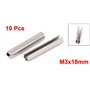sourcingmap Goupille à Ressort Fendue M3 x 18 mm en acier inoxydable 304 Rouleau Cheville broche 10pcs