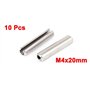 sourcingmap Goupille à Ressort Fendue M4 x 20 mm en acier inoxydable 304 Rouleau Cheville broche 10pcs