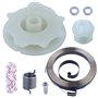 Ressort de poulie de démarreur à Rappel kit pour Poulan PP4218 PP4620AV PPB4018 SM4218AV avec Recoil Spring W/Hub, Corde de dépa