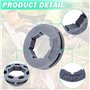 Adefol 3/8" Jante de pignon pour Husqvarna 555 154 254 257 262 XP 455 460 Rancher 50 51 55 tronçonneuse Oregon 18270