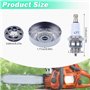 Adefol 3/8 "7T Tambour d'embrayage d'entraînement par chaîne Jante de pignon Roulement à Aiguilles pour Stihl MS170 017 018 MS18