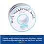 250m Rouleau de Câble Électrique 0.25mm 30AWG 105℃ Câble de Test Isolant Fil électrique en Silicone Cuivre Etamé à un Noyau (Noi