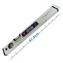 Angle Finder Règle Calibre d'outil Niveau d'esprit 42cm 420mm 16.5 pouces Long Inclinomètre numérique Protactor avec base magnét