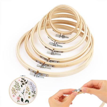 6 Pcs Tambours à Broder