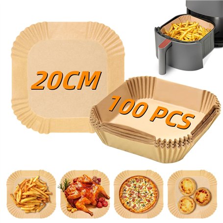 Papier Sulfurisé Air Fryer 100 Pièces