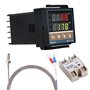 WANGCL Contrôleur numérique PID Thermostat intelligent avec relais SSR 40A Thermocouple de type K pour l'énergie électrique Indu