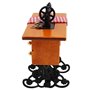 WANGCL Mini machine à coudre vintage 1/12 pour maison de poupée, accessoires de maison de poupée, meubles de maison de poupées e