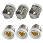 DZYDZR Lot de 6 adaptateurs de culot E27 vers E12 pour lampes LED