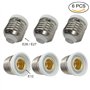 DZYDZR Lot de 6 adaptateurs de culot E27 vers E12 pour lampes LED