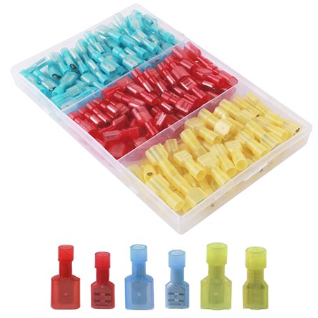 CESFONJER Connecteur Mâle/Femelle Entièrement Isolé | Connecteur de Terminaux de fil | Bornes de fil à déconnexion rapide | Coss