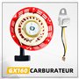 CarBole Carburateur GX160 avec Démarreur à Rappel, Bobine d'allumage et Filtre à Air pour Moteur GX140 GX168 GX200 5HP 5.5HP 6.5
