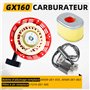 CarBole Carburateur GX160 avec Démarreur à Rappel, Bobine d'allumage et Filtre à Air pour Moteur GX140 GX168 GX200 5HP 5.5HP 6.5