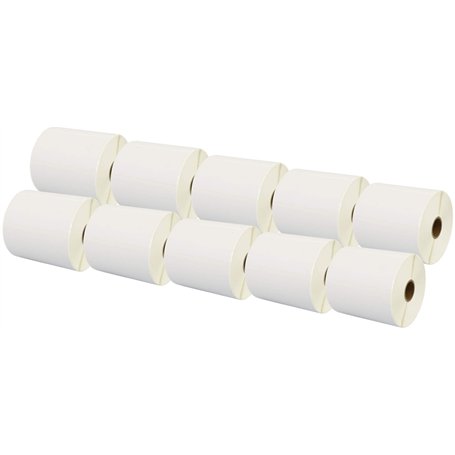 10 Compatibles Rouleaux 100mm x 50mm Étiquettes thermique pour Zebra GK420d GK420t GC420d GX420d GX420t GC420t GX430t GT800 LP28