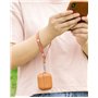 Haobobro Étui en Cuir avec dragonne Amovible pour Apple AirPods (3ᵉ génération) - Fabriqué à la Main - Cover Protection AirPods