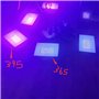 Eleganted 100W Lumiere Noire LED 365-370nm Projecteur LED UV Extérieur,Black light IP66 Etanche Lumière Noire Ultraviolet pour S