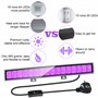Eleganted LED UV Tube 36W Tube Lumière Noire,64 LEDs Violet Lampe Barre IP66 Étanche Extérieur Projecteur UV Eclairage pour Noël