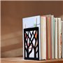 Serre-Livres en Métal Conception de Forme d'arbre Unique Antidérapante Cale Livre Organisateur de Livres pour Maison, Bureau, Éc