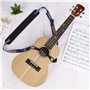 MengH-SHOP Sangles pour Ukulélé Véritable Bracelet en Cuir Double Couche Épaule Réglable avec Double Crochets en J Sans Perçage
