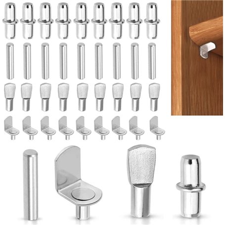 120 Pièces Chevilles de Support d'Étagère