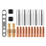 CESFONJER 20 Pcs Embouts de Contact de Buse de Soudage 15AK MIG/MAG Ensemble de Support de Connecteur de Gaz M6 0