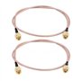 GTIWUNG 2Pcs Cable SMA Antenne 4G SMA Mâle à SMA Mâle Câble Riggle RG316 15cm pour Antenne 4G Pi 2.4 GHz Antenne WiFi Wirelesse