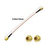 GTIWUNG 2Pcs Cable SMA Antenne 4G SMA Mâle à SMA Mâle Câble Riggle RG316 15cm pour Antenne 4G Pi 2.4 GHz Antenne WiFi Wirelesse 