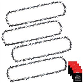 Eyoloty Lot de 4 chaînes de tronçonneuse 30 cm 3/8" LP 1,1 mm 45 maillons entraîneurs pour tronçonneuse sans fil Ryobi OCS1830,  Eyoloty Lot de 4 chaînes de tronçonneuse 30 cm 3/8" LP 1