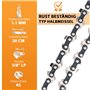 Eyoloty Lot de 4 chaînes de tronçonneuse 30 cm 3/8" LP 1,1 mm 45 maillons entraîneurs pour tronçonneuse sans fil Ryobi OCS1830,